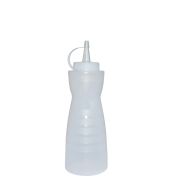 MGprof Емкость для соуса  375 мл. d=67 мм. h=200 мм. фигурная с крышкой прозрачная MGprof /1/24/