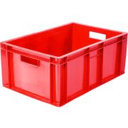 Ящики (Россия) Ящик 600*400*250 мм. для мяса прямой сплошной, красный (крышка 76402) /1/36/