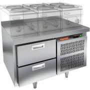 СТОЛ С МОРОЗ.ШКАФОМ HICOLD GN2/BT LT