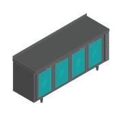 СТОЛ С ОХЛ.ШКАФОМ СО СТЕКЛ.ДВЕР.HICOLD SNG 1111 HT P БЕЗ АГРЕГАТА