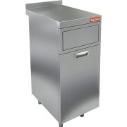 БАК МУСОРНЫЙ  HICOLD БАР НБММБ-4/7Б (+100мм столешница)