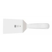 Icel (Португалия) Лопатка 27,5 см. изогнутая раб. часть 11*9 см. нерж. широкая с пластик. ручкой, белая Icel /1/6/