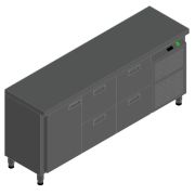 СТОЛ С ОХЛАЖД.ШКАФОМ HICOLD BN 122/TN О