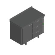 СТОЛ С ОХЛАЖД.ШКАФОМ HICOLD SN 13/BT P БЕЗ АГРЕГАТА