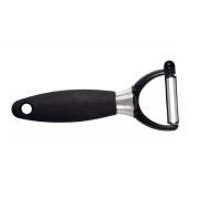 Icel (Португалия) Овощечистка 5/16 см. с плавающим лезвием, черная нерж. с прорезин. ручкой Icel /1/4/