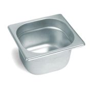 MGsteel Гастроемкость 1/6 h=100 мм. 176*162 мм. 1,5 л. нерж. MGsteel /1/6/36/