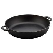 Чугун (Россия) Сковорода d=30 см. h=6,5 см. 4 л. чугун глубокая с 2 ручками /1/2/