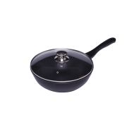 Алюминий (Россия) Сковорода Wok d=28 см. алюм. с антиприг. покрыт. с крышкой /1/ 5/