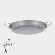 Сковорода овальная 36х24см h4,8см, with 2 handles, белая сталь "Mineral B Element" 5651.36