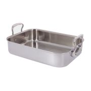 Лоток для жарки 35х25см h8см, с ручками, серия Affinity, нерж.сталь 3727.35