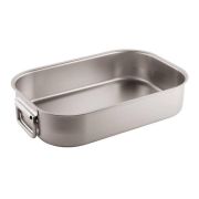 Лоток для жарки 60х35см h9см, с ручками, нерж.сталь 11941-60