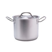 MGsteel Кастрюля  2,8 л. нерж. d=18 см. h=10 см. тройное дно с крышк. (индукция) MGsteel /1/