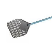 GI.METAL (Италия) Лопата для пиццы прямоуг. перфорир. 33*33 см. l=150 см. алюм. Evoluzion Gimetal /1/