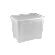 Пластик (Россия) Контейнер для продуктов прямоуг. 22 л. 38,9*27,5*28,6 см. п/п Кристалл /1/5/