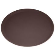 Поднос прорез. круглый d 35,5см, коричневый, серия Jiwins JW-R1400CT-BR