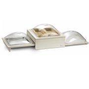 Поднос сервировочный BUFFET COMPACT 50х42см h33см, складывающийся, с крышками, дерево 51602400