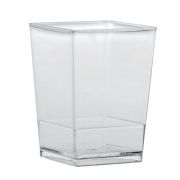 Набор емкостей для десерта 60мл 40х40мм h55мм, 100шт., пластик, цвет прозрачный PMOCU001